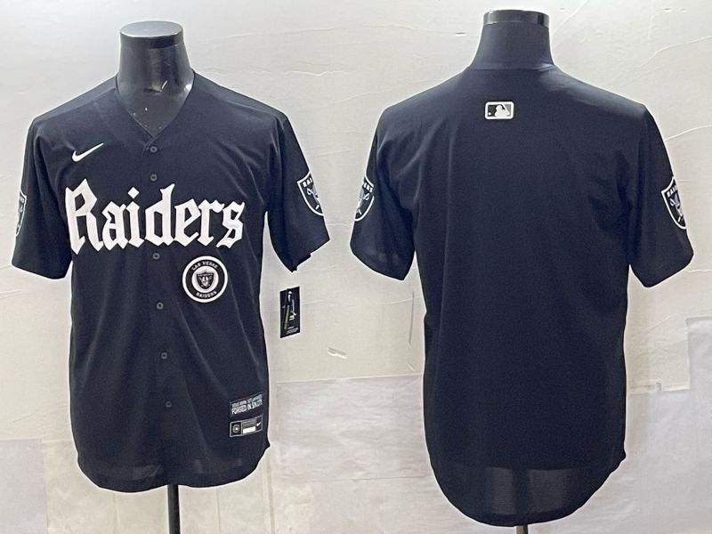 Men 2025 Oakland Raiders Blank Black 6th generation Joint Name Nike Limited NFL Jersey style 05->oakland raiders->NFL Jersey